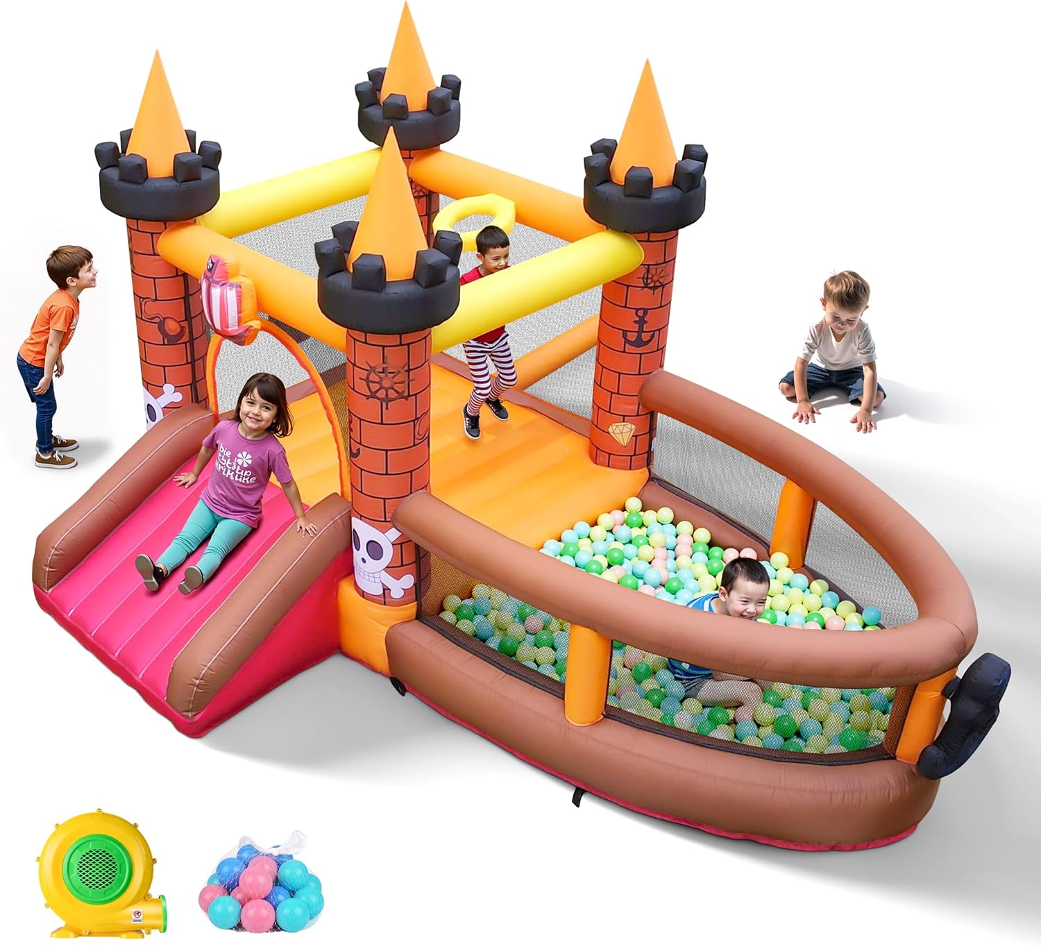 Kids Outdoor Bounce House - Casa Inflable para Niños de 3