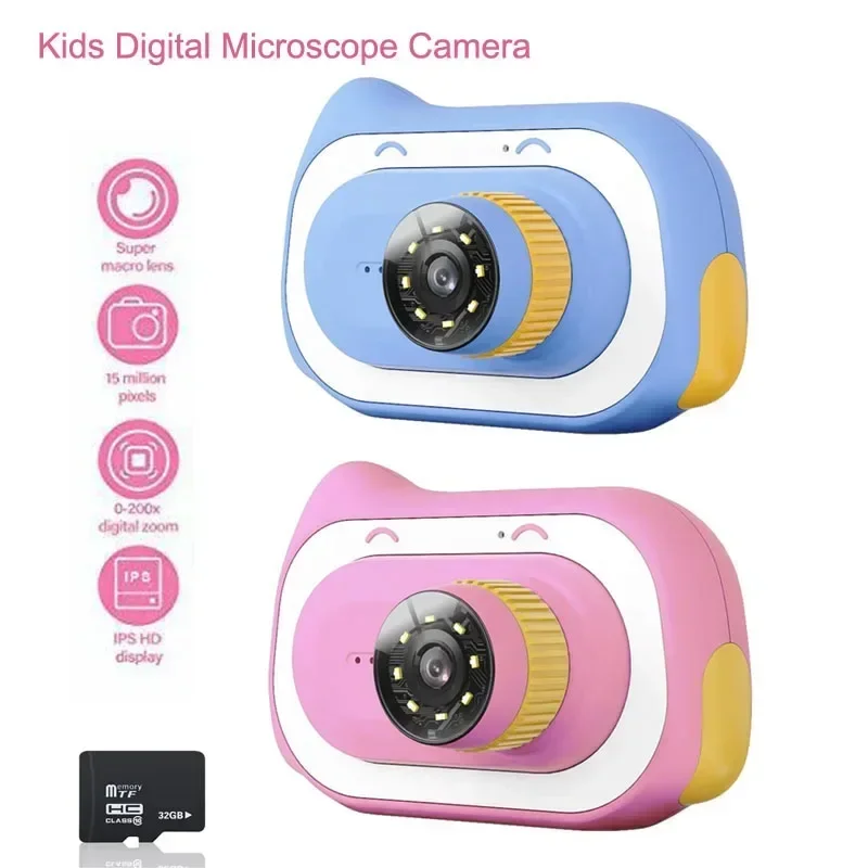 Kids Outdoor Microscope - Cámara microscópica para acampar al aire