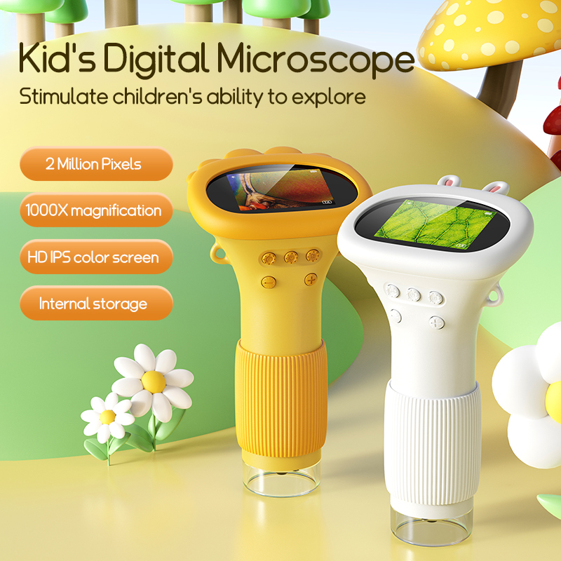 Kids Outdoor Microscope - Mini microscopio de bolsillo de 2,0