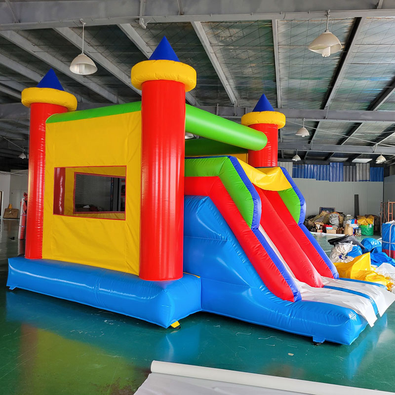 Kids Outdoor Bounce House - Casa de rebote con tobogán, castillo
