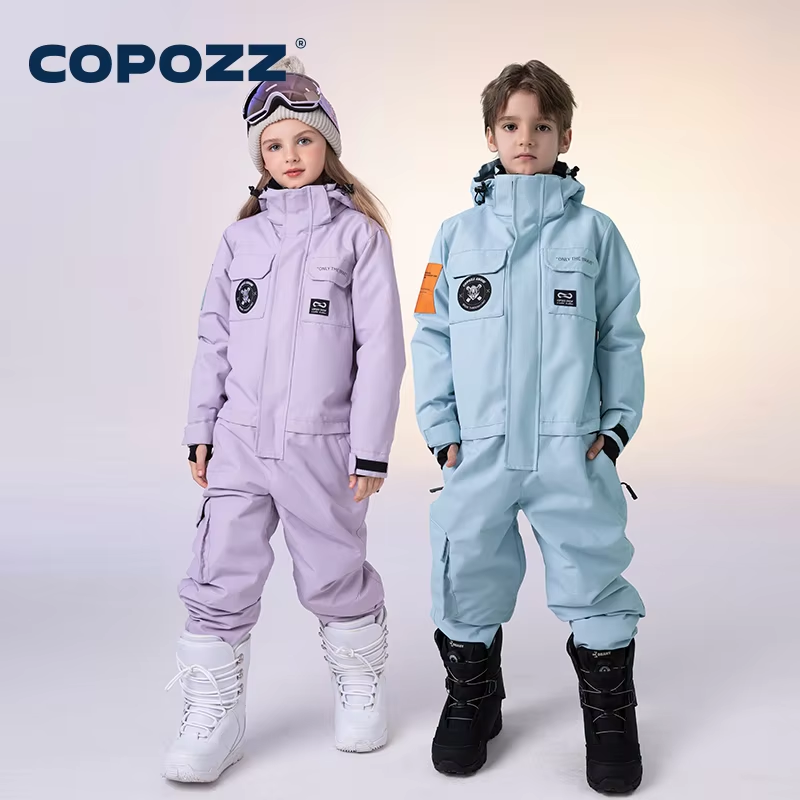 Kids Outdoor Overalls - COPOZZ Traje de nieve para niños