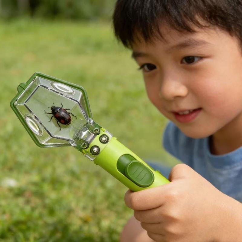 Kids Outdoor Nature Toys - Lupa para niños, caja visora para