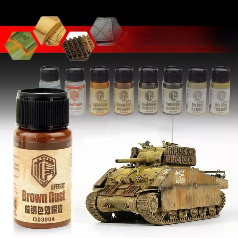 Tamiya Model Paint Set - Modelo de 40ml/botella, pintura oxidada, efecto