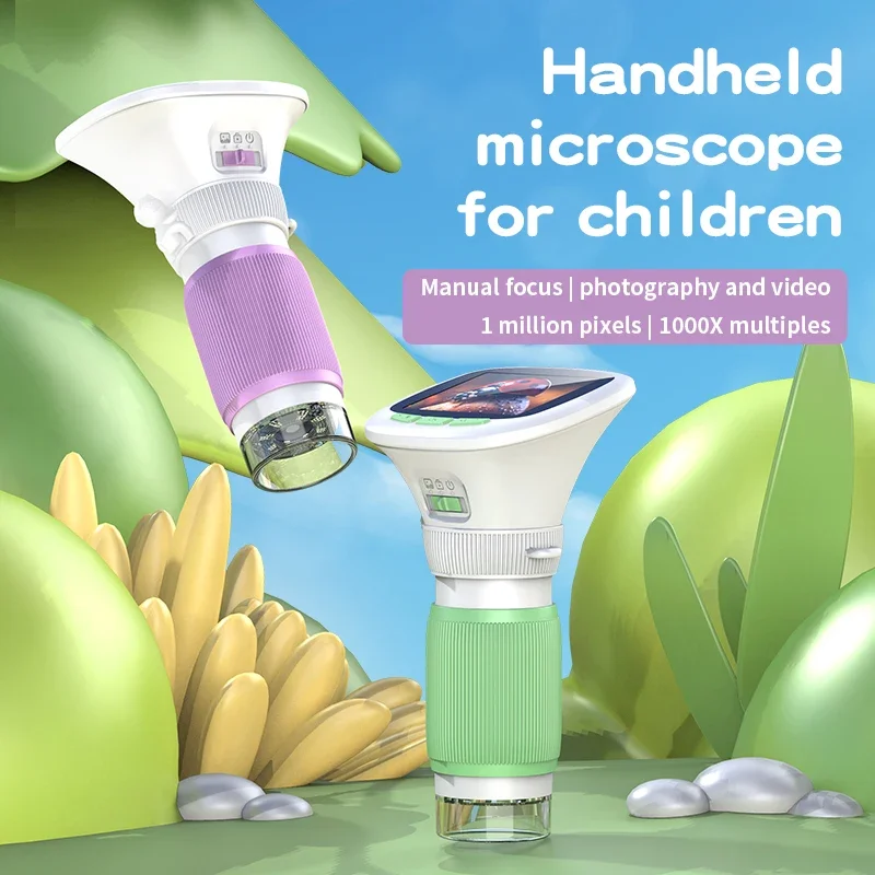 Kids Outdoor Microscope - Microscopio de Mano para Niños con