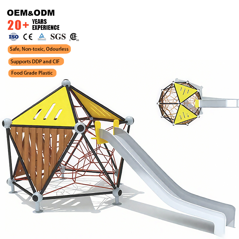 Kids Outdoor Climbing Dome - Tobogán Infantil de Cúpula Geodésica para