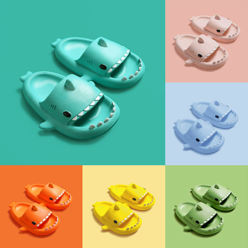 Kids Indoor Outdoor Slippers - Zapatillas para niños, sandalias de tiburón