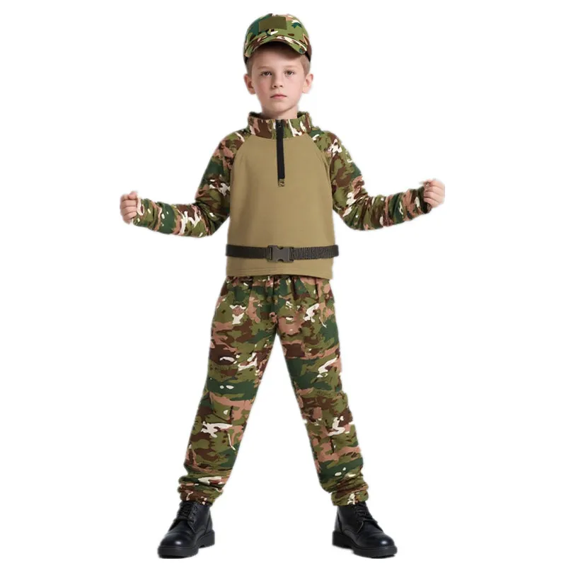 Kids Outdoor Outfit - Traje de rana de camuflaje para
