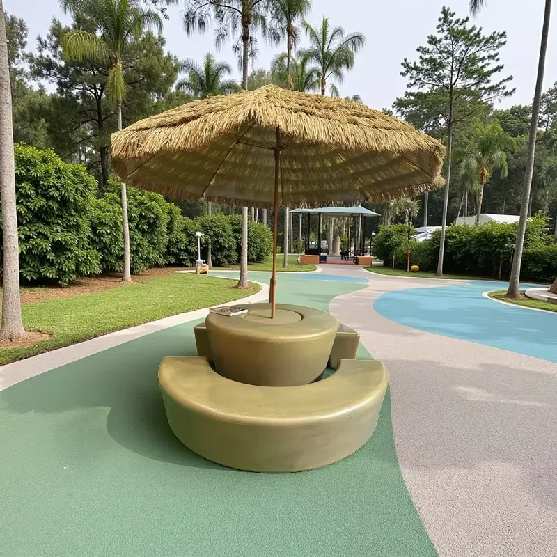 Kids Outdoor Table And Chairs With Umbrella - Conjunto de Mesa y Sillas Redondas