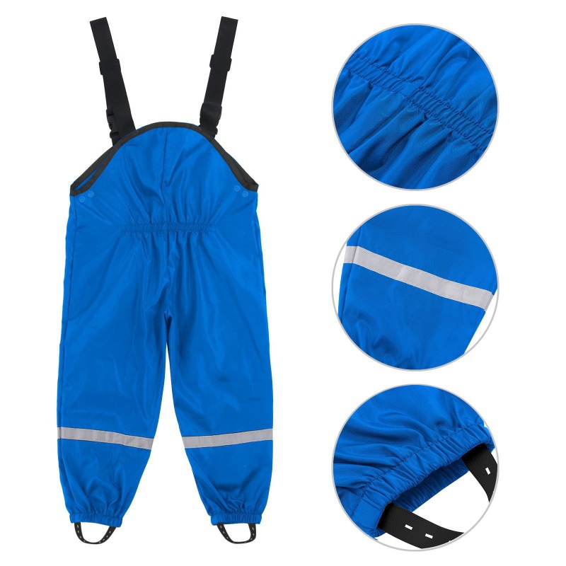 Kids Outdoor Overalls - Pantalones Impermeables Transpirables para Niños, Overoles