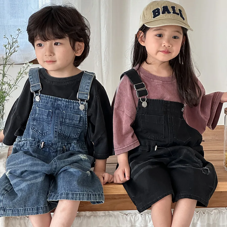 Kids Outdoor Overalls - Pantalones vaqueros unisex para niños, modelo