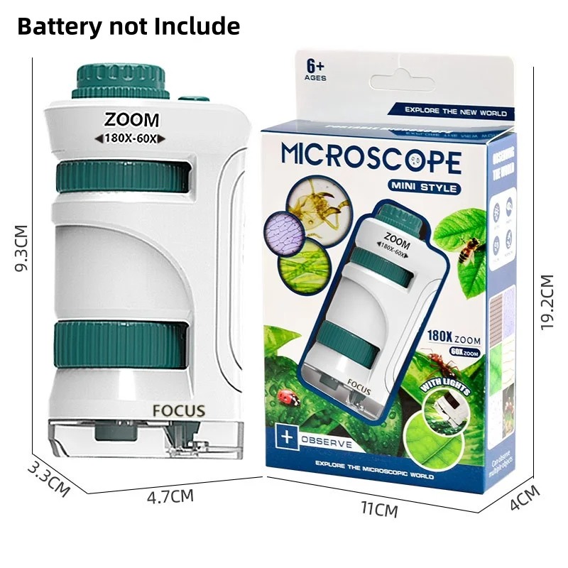 Kids Outdoor Microscope - Juguete Educativo STEM de Ciencias para