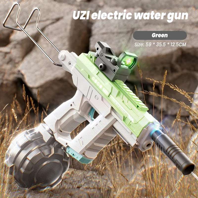 Kids Outdoor Nature Toys - Pistola de Agua Eléctrica UZI, Juguete