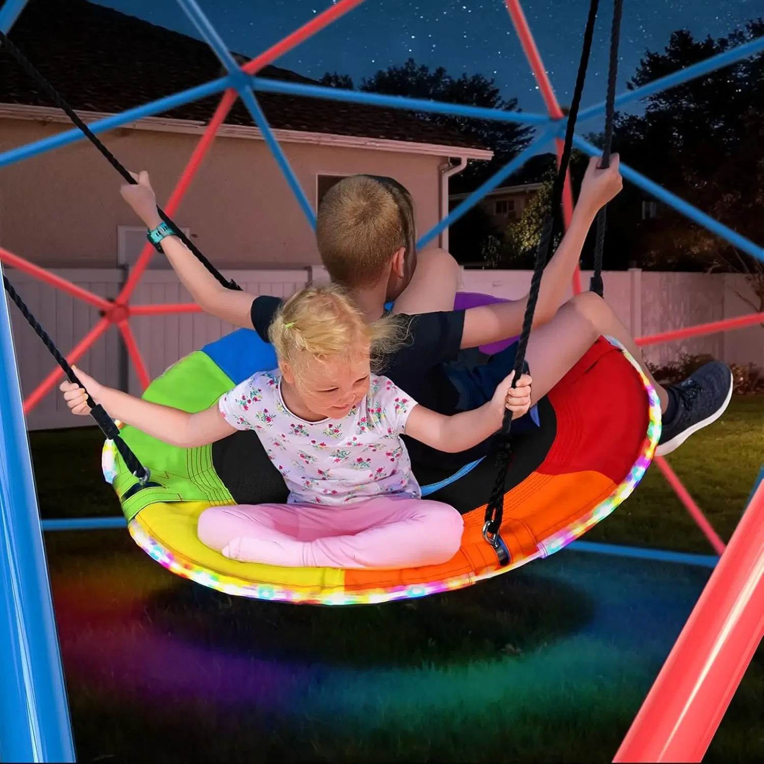 Columpio Hapfan Climbing Dome  - Kids Outdoor Climbing Dome reseña y precio