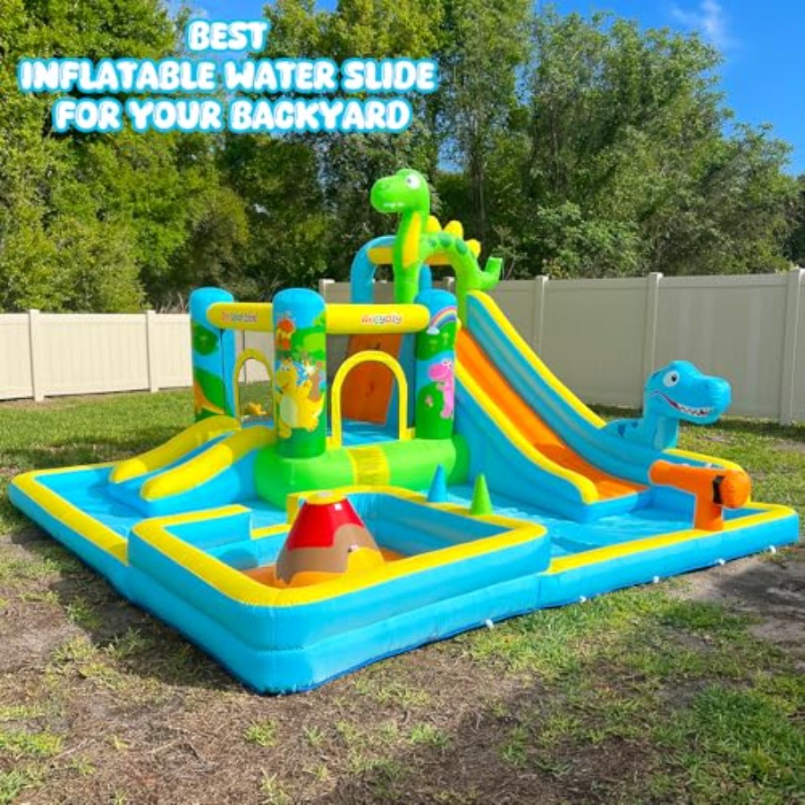 Tobogán acuático inflable para - Kids Outdoor Bounce House reseña y precio