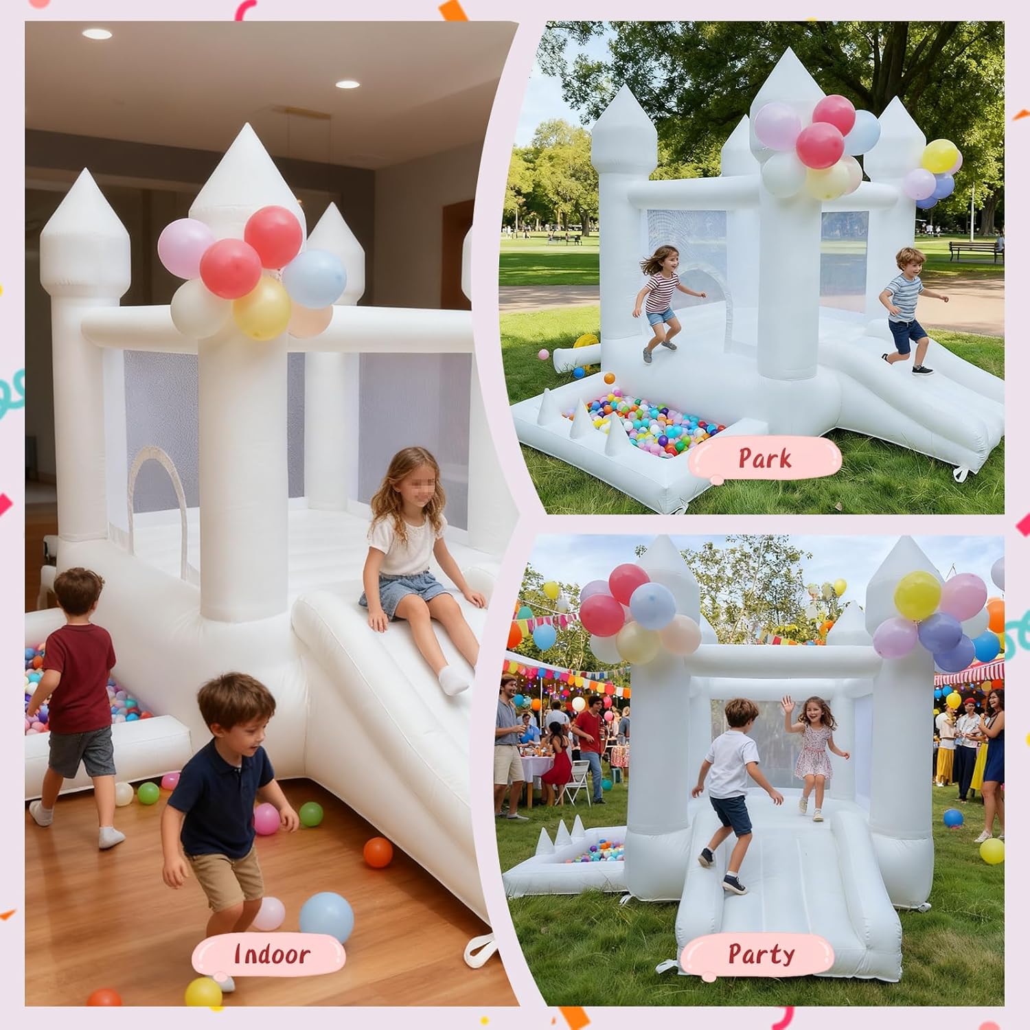 Castillo Inflable Blanco, Cast - Kids Outdoor Ball reseña y precio