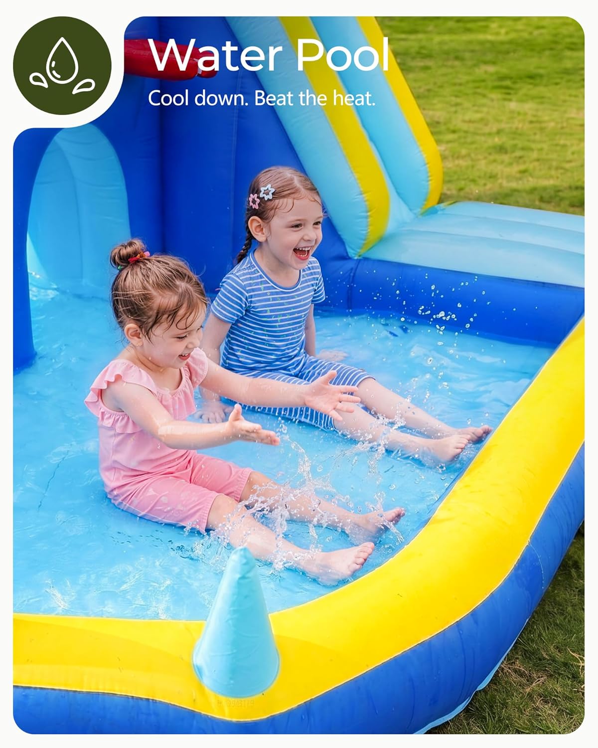 Tobogán Acuático Inflable para - Kids Outdoor Bounce House reseña y precio