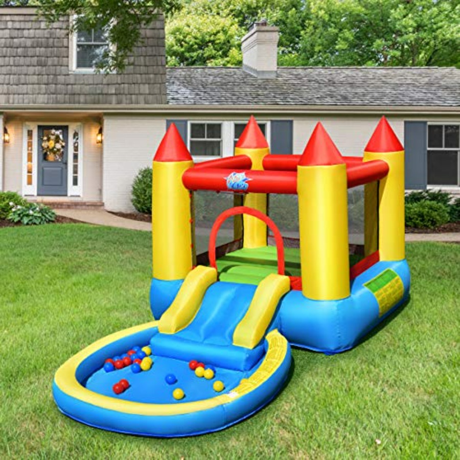 Casa inflable para niños de 3  - Kids Outdoor Bounce House reseña y precio