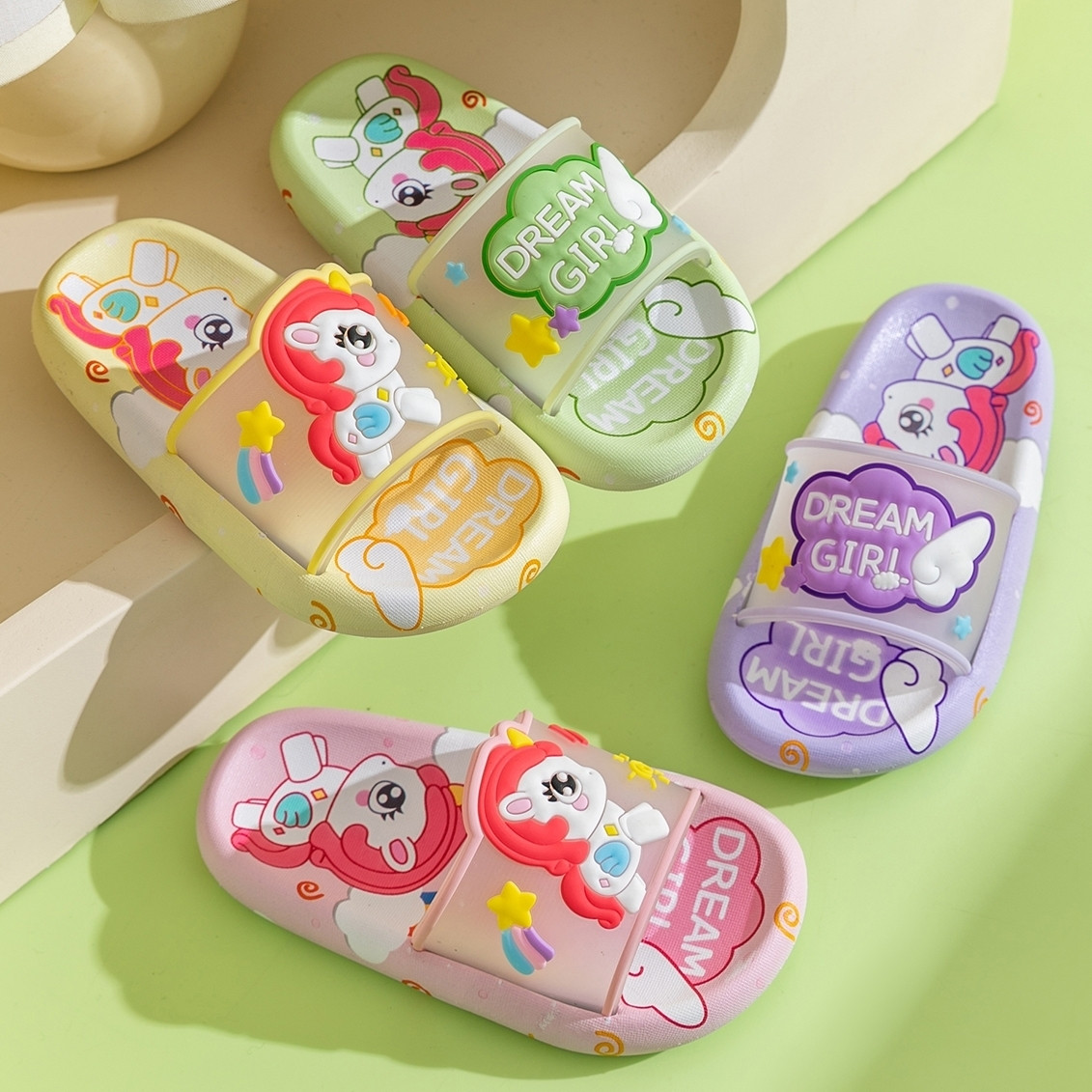 Lindas zapatillas de unicornio - Kids Indoor Outdoor Slippers reseña y precio