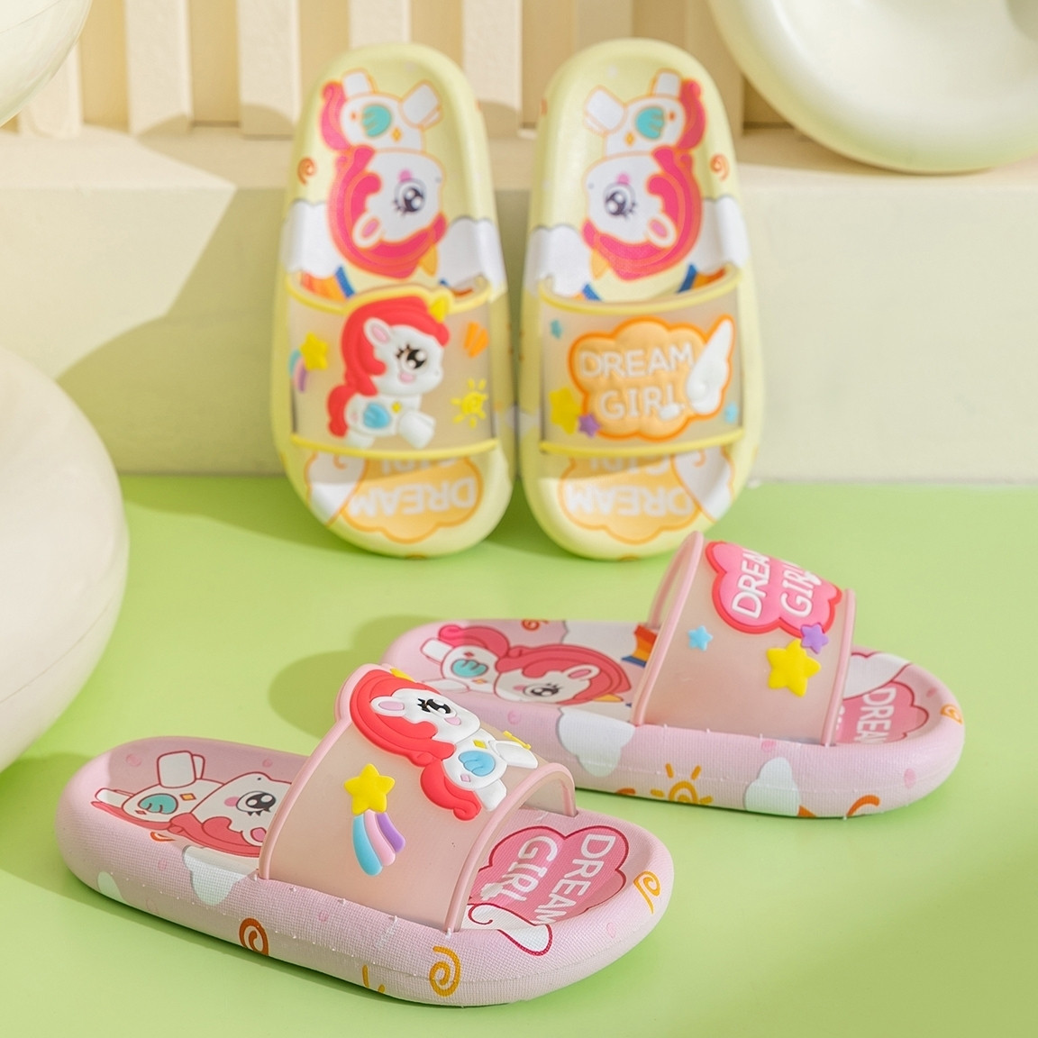Lindas zapatillas de unicornio - Kids Indoor Outdoor Slippers reseña y precio