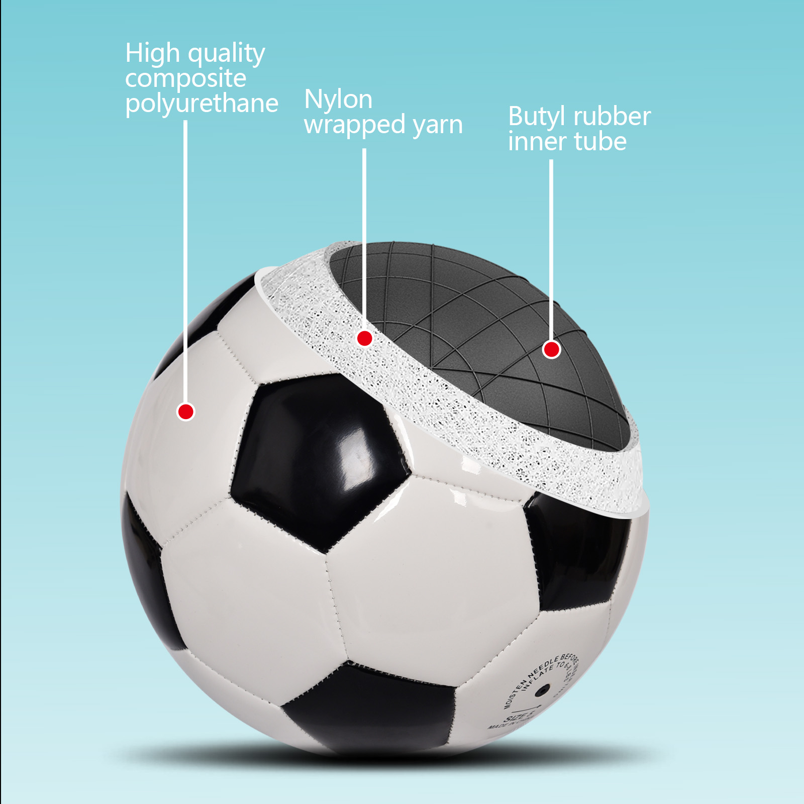 Balón de fútbol - Tamaño ofici - Kids Outdoor Ball reseña y precio