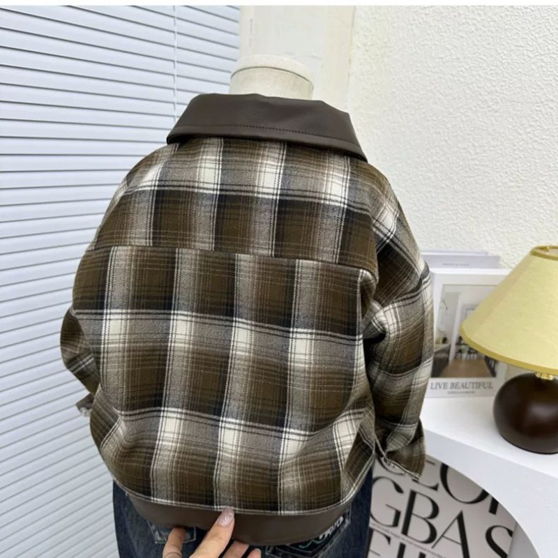 Chaqueta a cuadros para niños, - Kids Outdoor Outfit reseña y precio