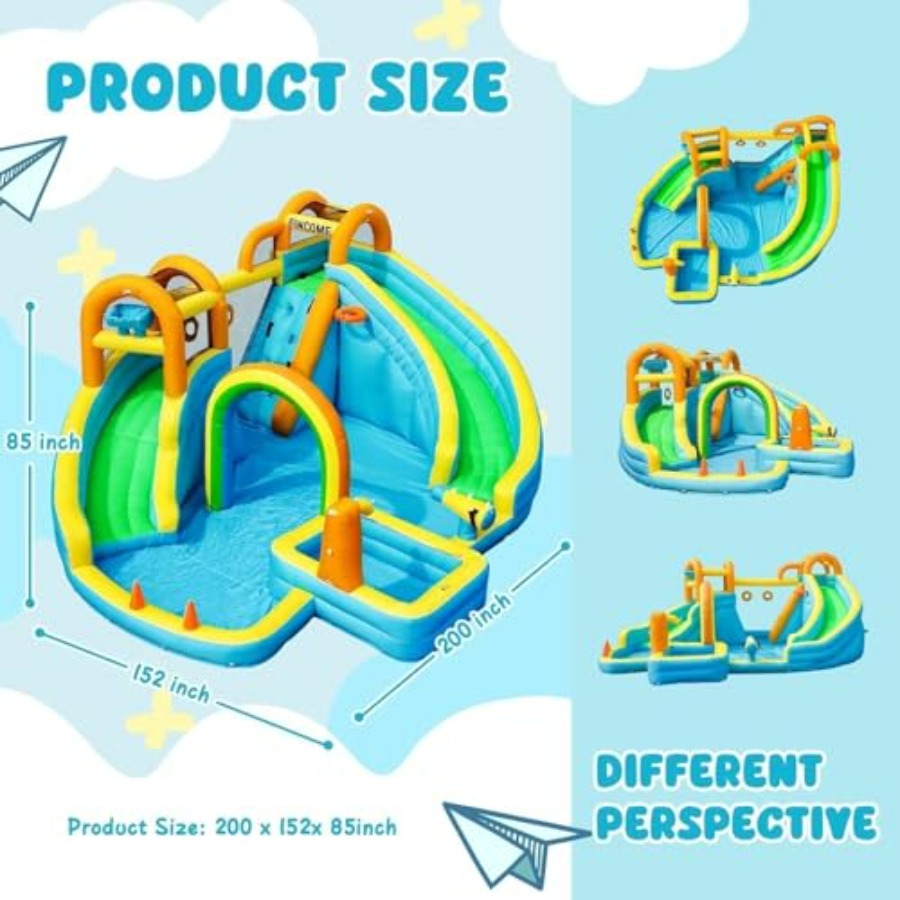 Tobogán acuático inflable para - Kids Outdoor Ball reseña y precio