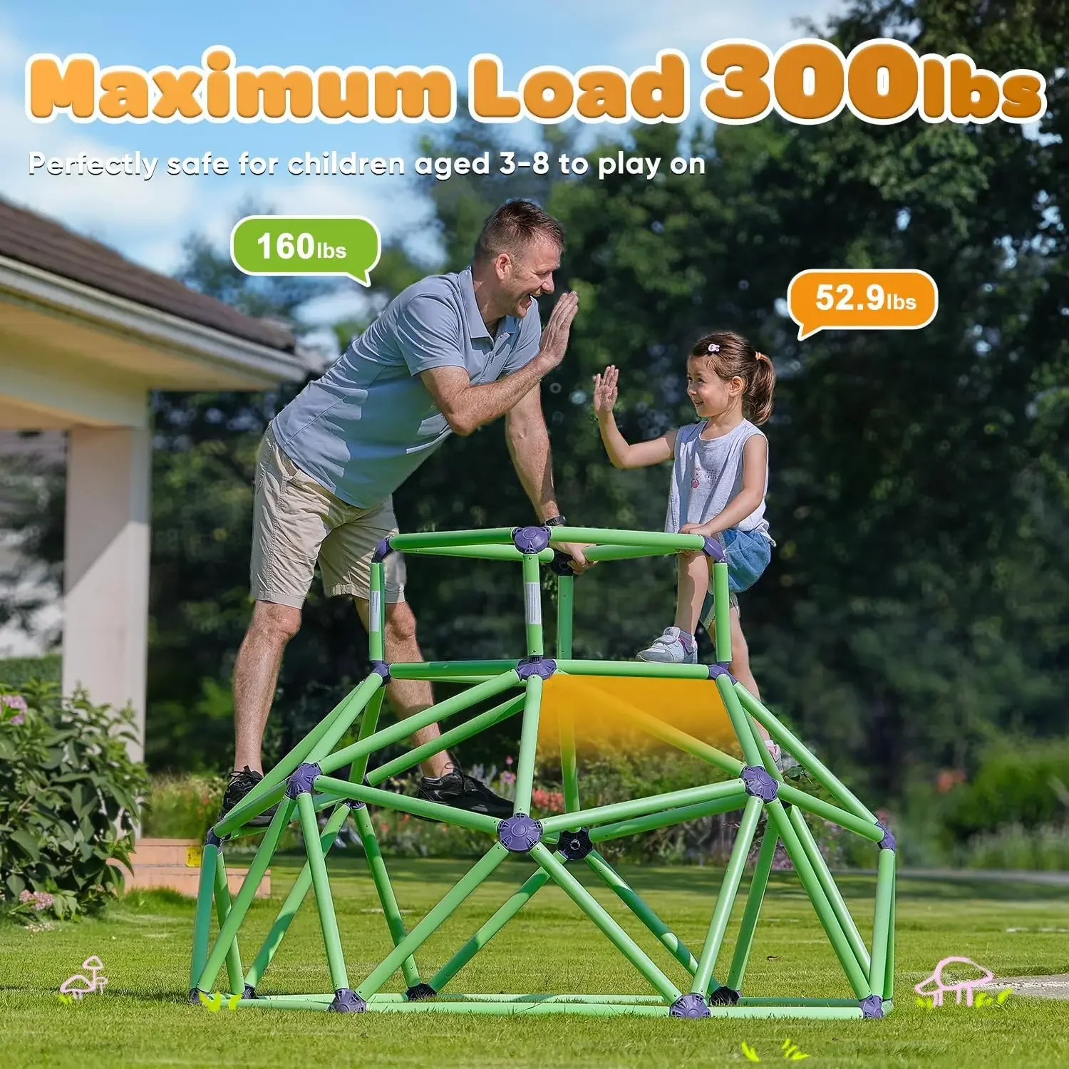 Zupapa Monkey Bars Climbing Do - Kids Outdoor Climbing Dome reseña y precio