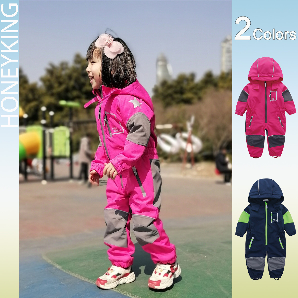 HONEYKING-monos Softshell para - Kids Outdoor Overalls reseña y precio