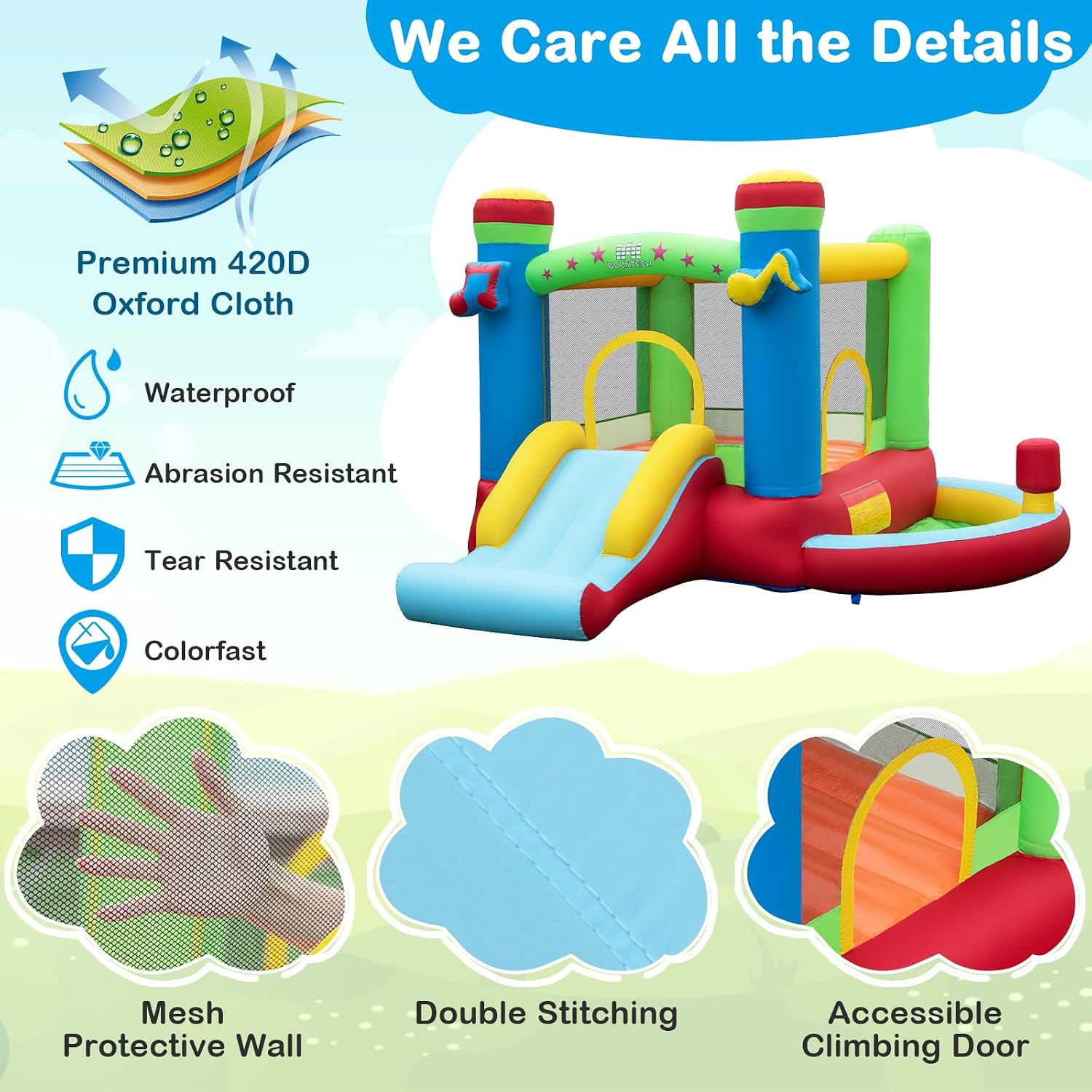 Casa Inflable con Piscina de P - Kids Outdoor Ball reseña y precio