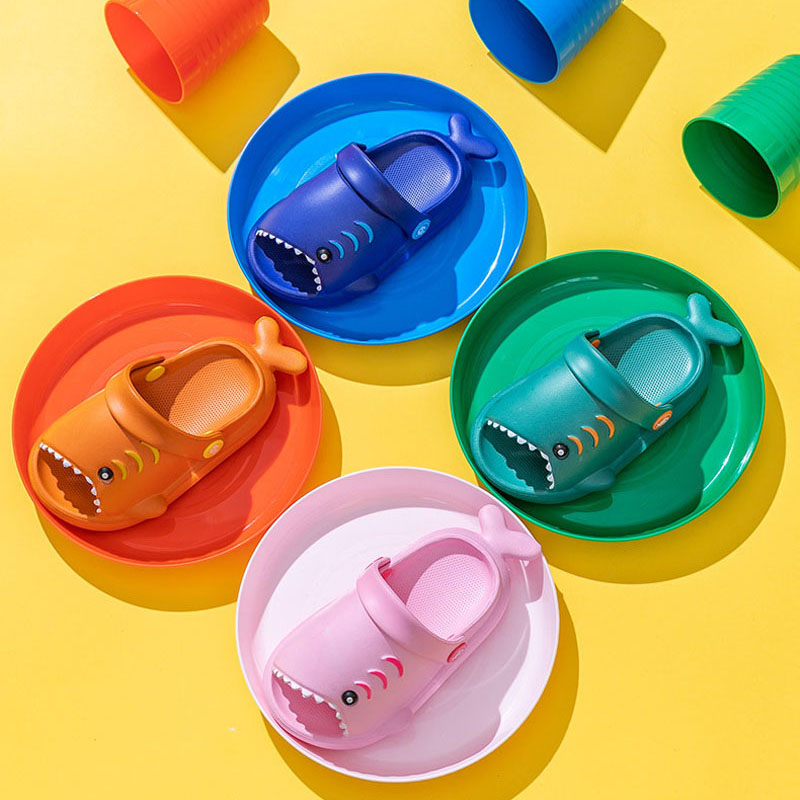 Sandalias para niños, tiburón  - Kids Indoor Outdoor Slippers reseña y precio