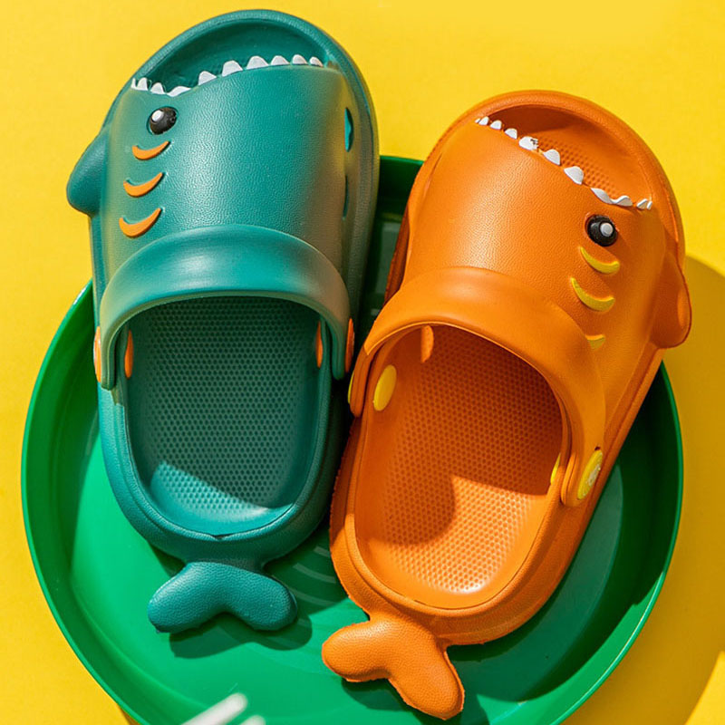 Sandalias para niños, tiburón  - Kids Indoor Outdoor Slippers reseña y precio