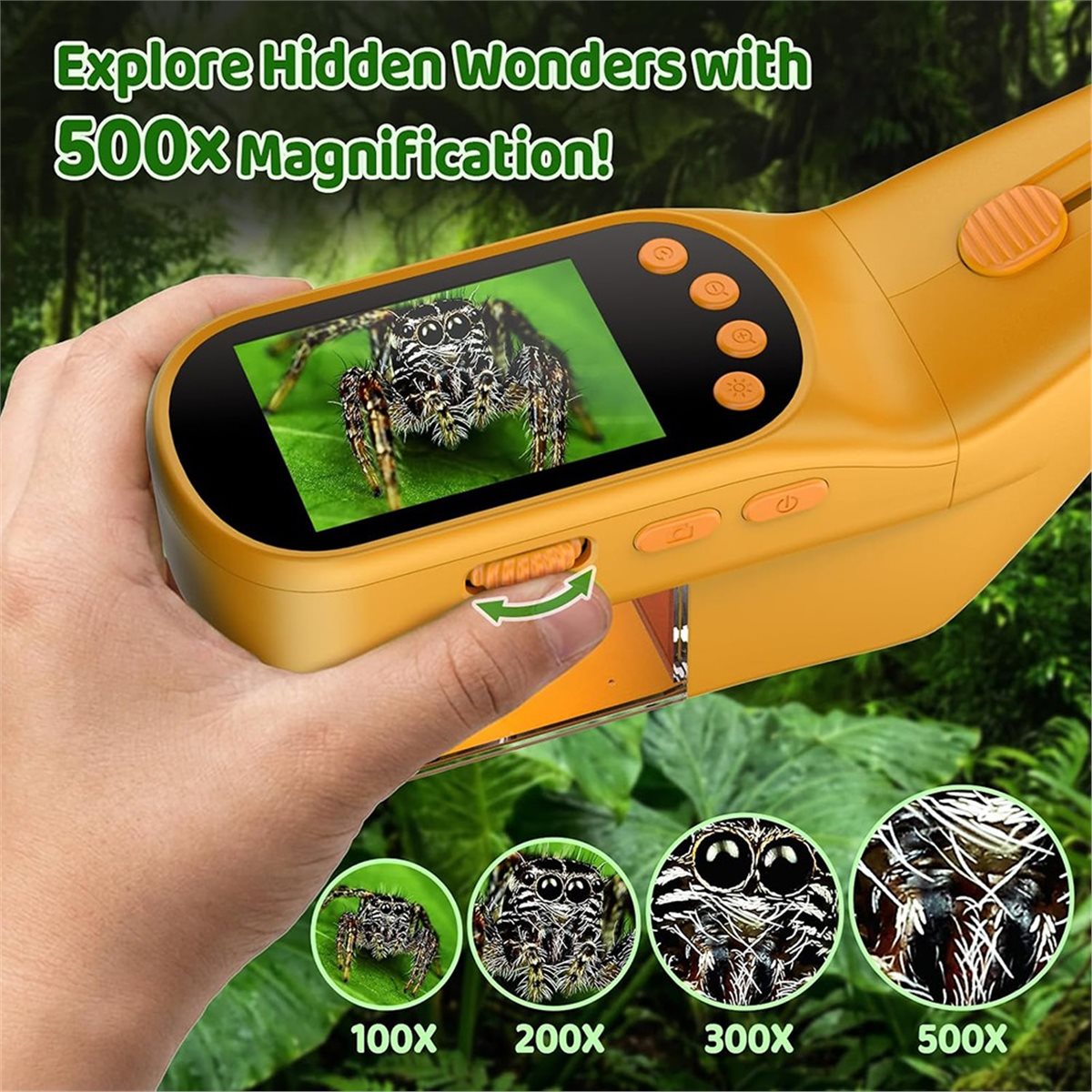 Microscopio de Mano 500X para  - Kids Outdoor Microscope reseña y precio