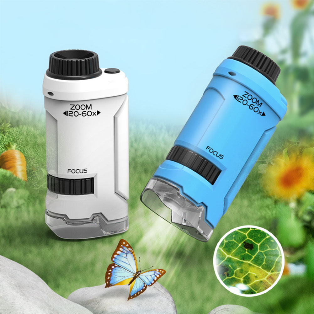 Nuevo microscopio de mano 60x- - Kids Outdoor Microscope reseña y precio