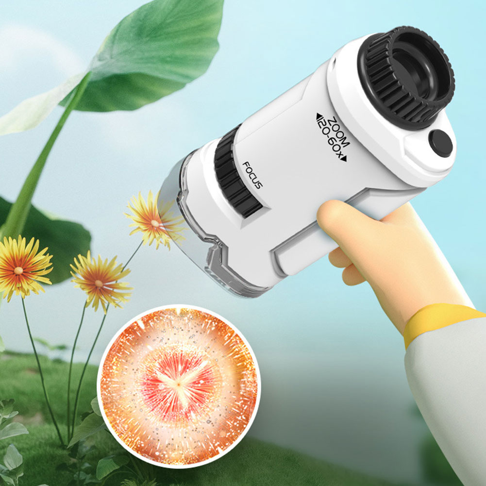 Nuevo microscopio de mano 60x- - Kids Outdoor Microscope reseña y precio