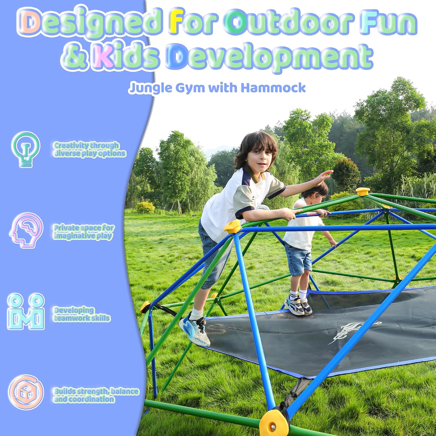 Domo de Escalada de 10 Pies co - Kids Outdoor Climbing Dome reseña y precio