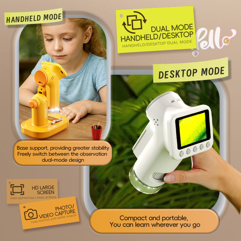 Microscopio de Mano 1600X con  - Kids Outdoor Microscope reseña y precio