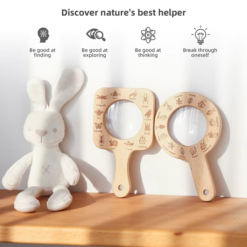 Lupa de Madera para Niños, Obs - Kids Outdoor Nature Toys reseña y precio
