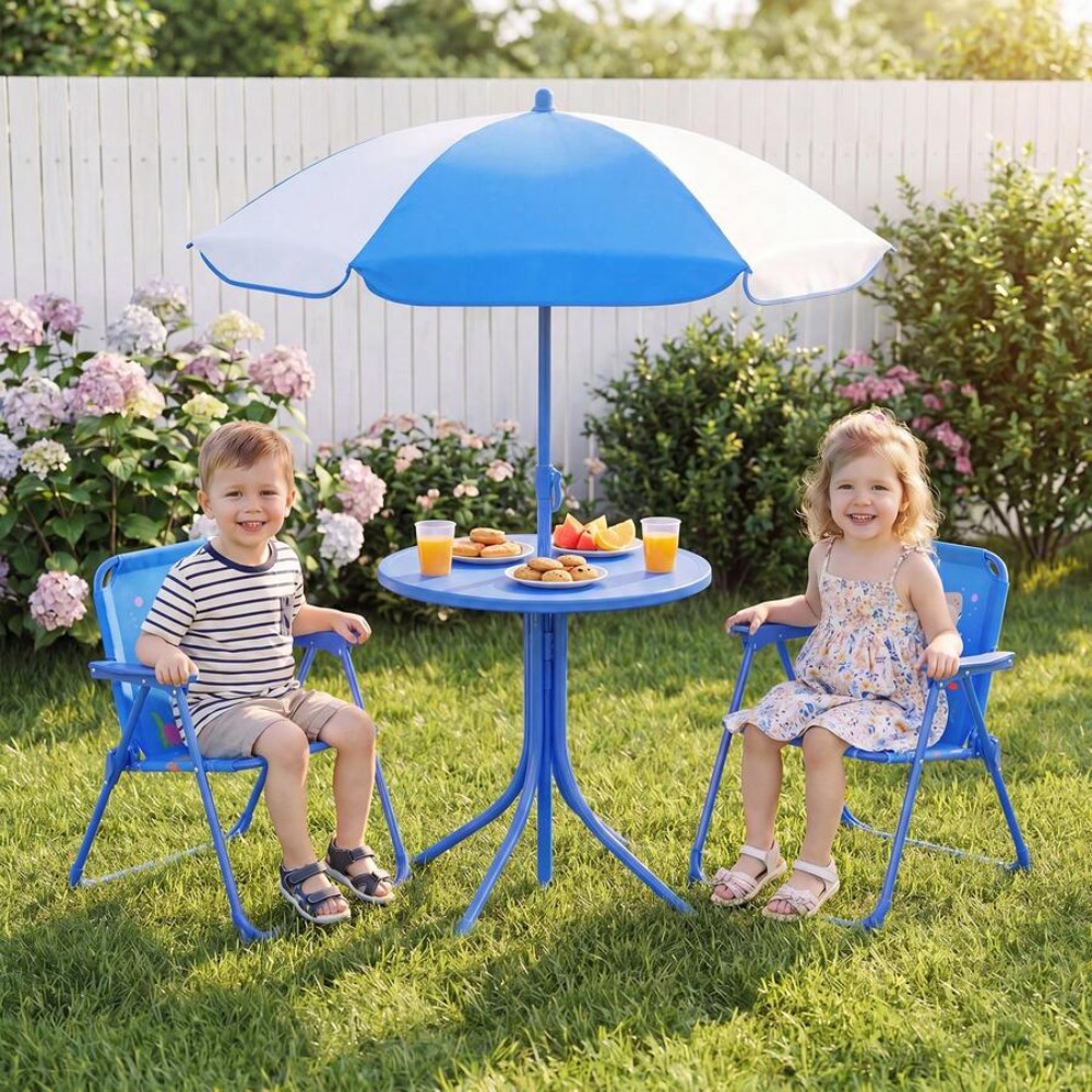 Mesa de Picnic Infantil para E - Kids Outdoor Umbrella With Base reseña y precio